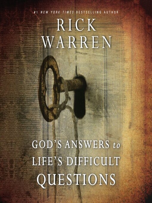 Title details for God's Answers to Life's Difficult Questions by Rick Warren - Wait list